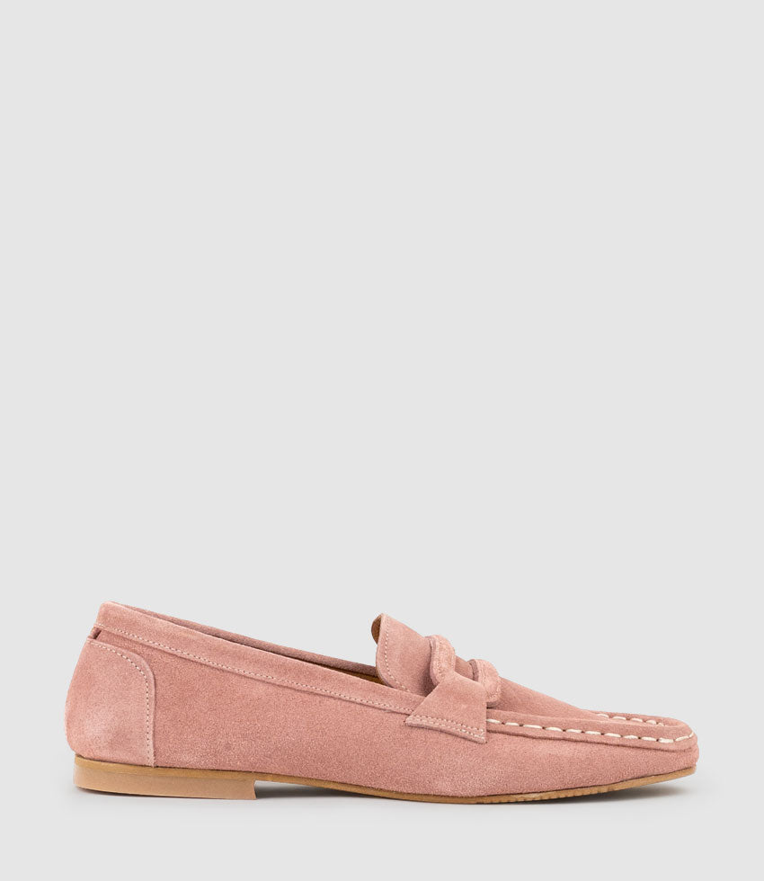 Pink suede online moccasins