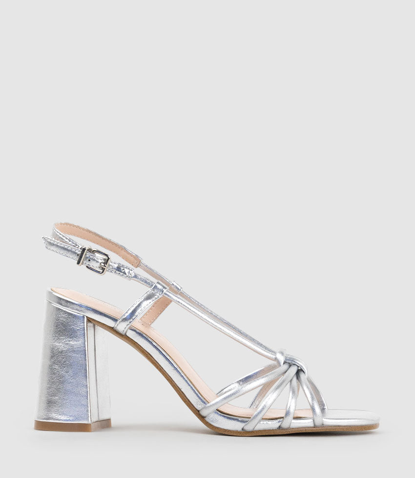 KYA85 Tubed Knot Sandal in Silver - Edward Meller