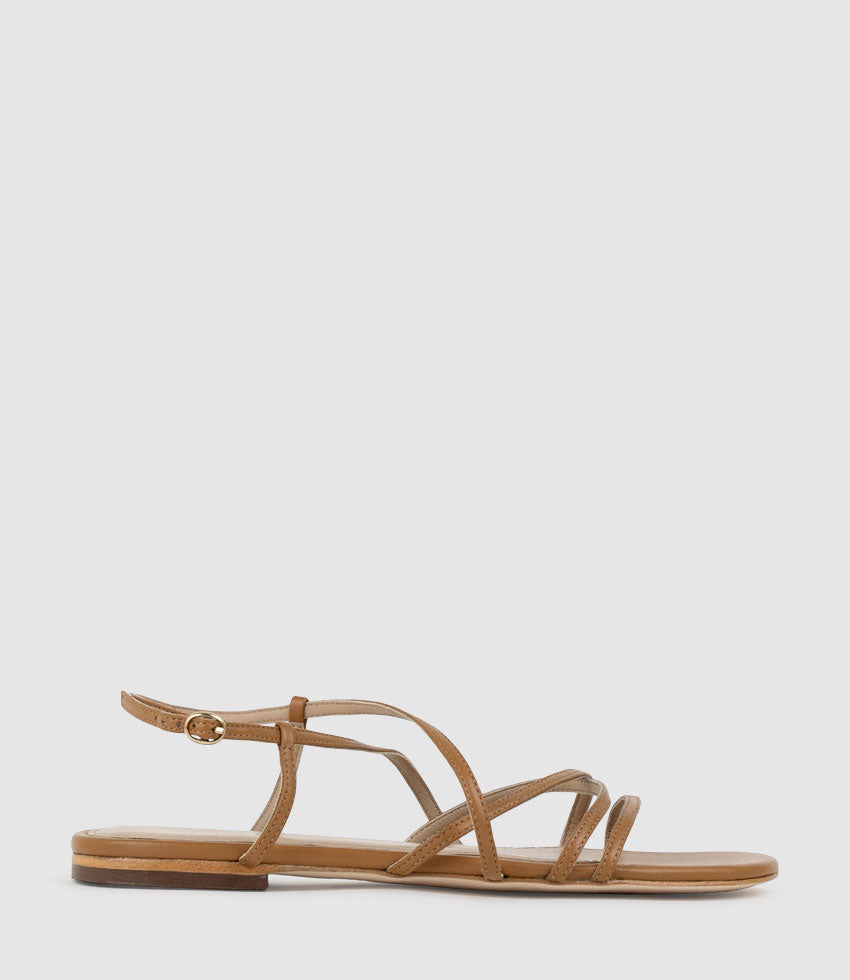 SERVILLE Strappy Sandal in Natural  - Edward Meller