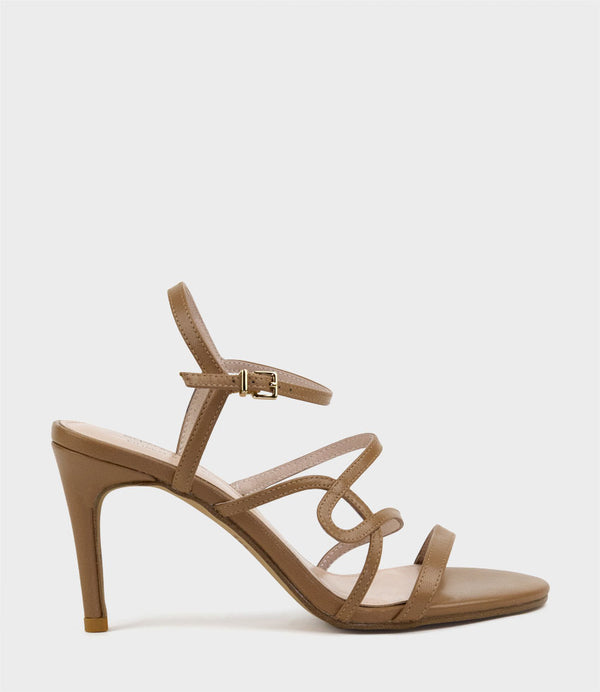 SISSY85 Strappy Sandal in Tan - Edward Meller